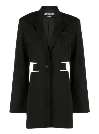 Klä Jacquemus Cut-Out Blazer Svart | 221DR0161075990