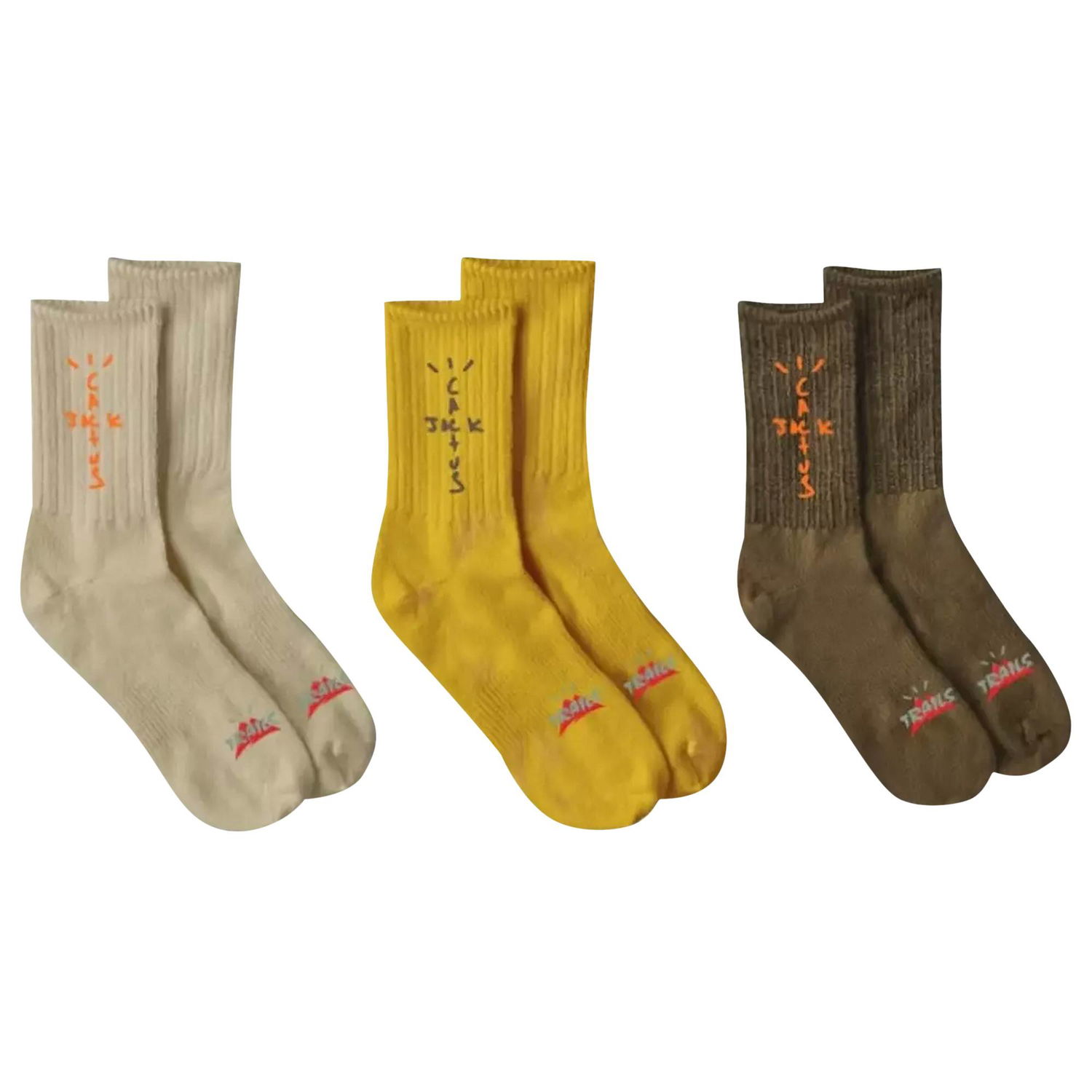 Underkläder och strumpor Cactus Jack by Travis Scott Cactus Trails Hiking Socks Pack Flerfärgad | CJNT AS25 BROW, 1