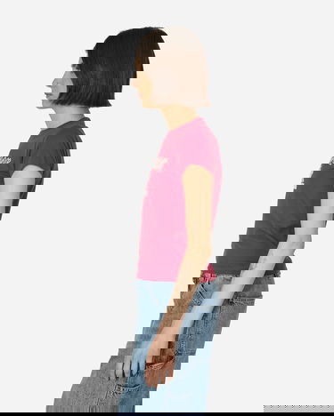 T-shirt Stockholm (Surfboard) Club Fitted Rhinestone T-Shirt Pink Röd | W1000099 1, 2