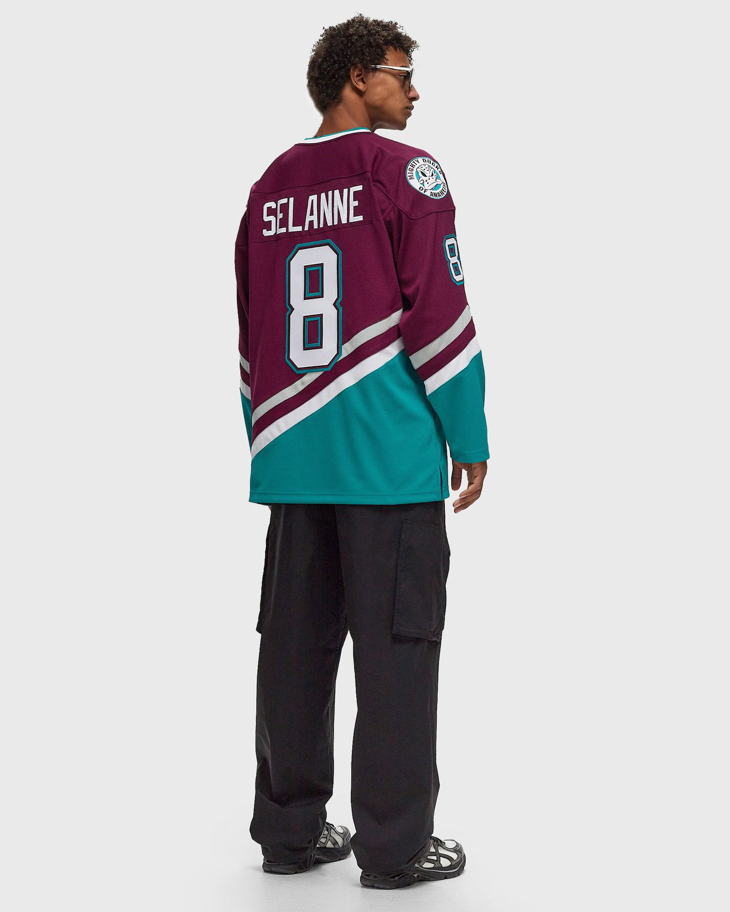 Jersey Mitchell & Ness Anaheim Ducks 1996 Selanne Jersey Grön | JY9016-ADUPURP, 1