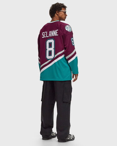 Jersey Mitchell & Ness Anaheim Ducks 1996 Selanne Jersey Grön | JY9016-ADUPURP, 1