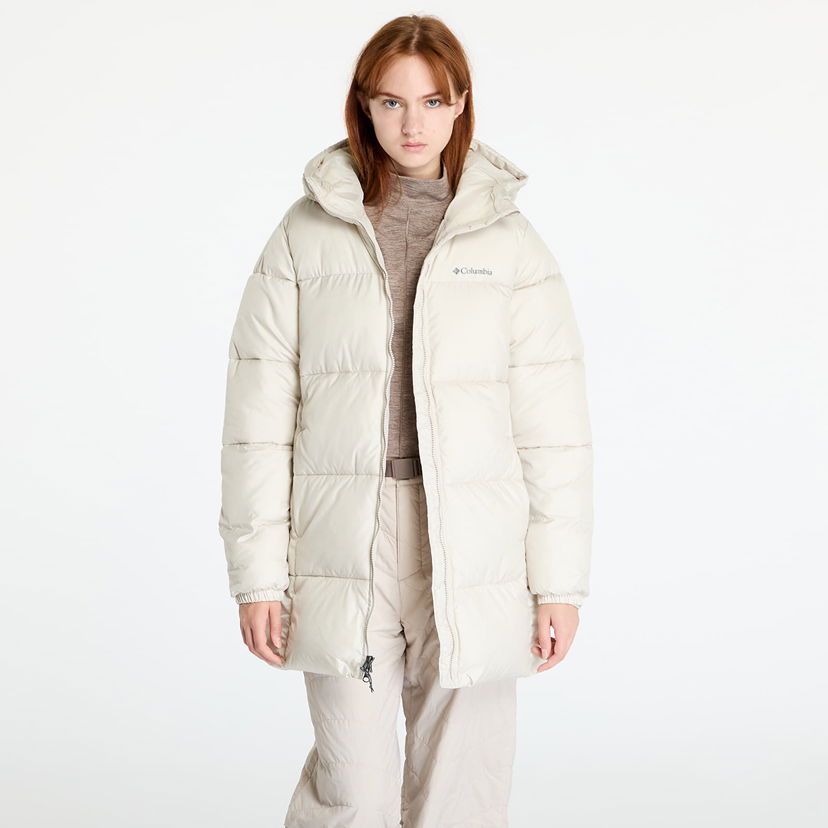 Pufferjacka Columbia Puffect™ II Mid Hooded Jacket Dark Stone Beige | 2088471278