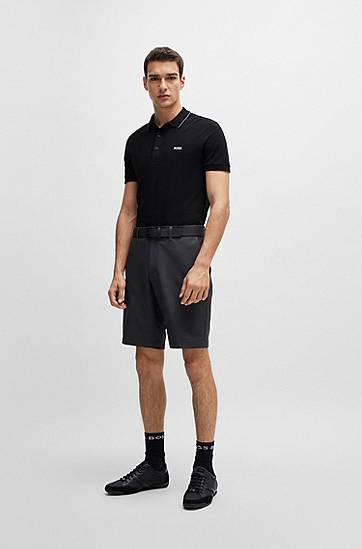 Polotröja BOSS BOSS Slim Fit Pique Polo Shirt Svart | 50506195, 1