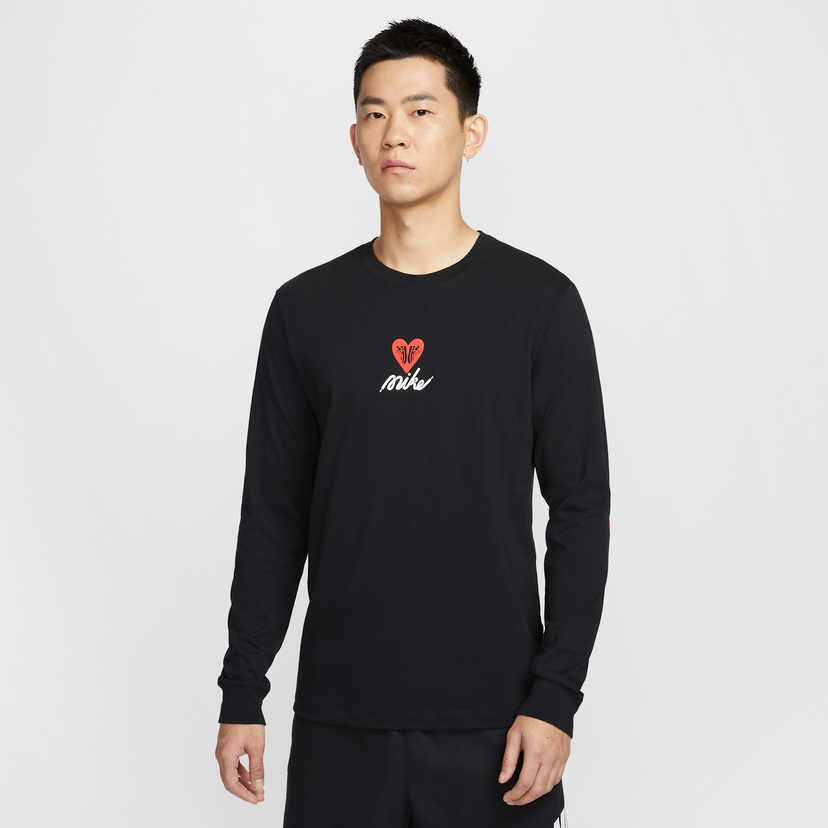 T-shirt Nike Sportswear Long Sleeve T-Shirt Svart | HV9807-010
