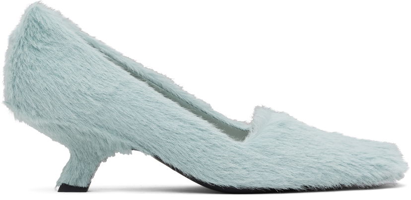 Sneakers och skor Bottega Veneta Bottega Veneta Boogie Fur Heels Blå | 816551 V55Q0