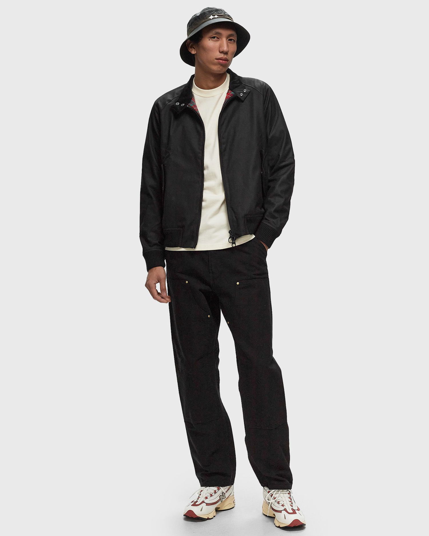 Bomberjacka Barbour Porton Wax Bomber Jacket Svart | MWX2237BK11, 1
