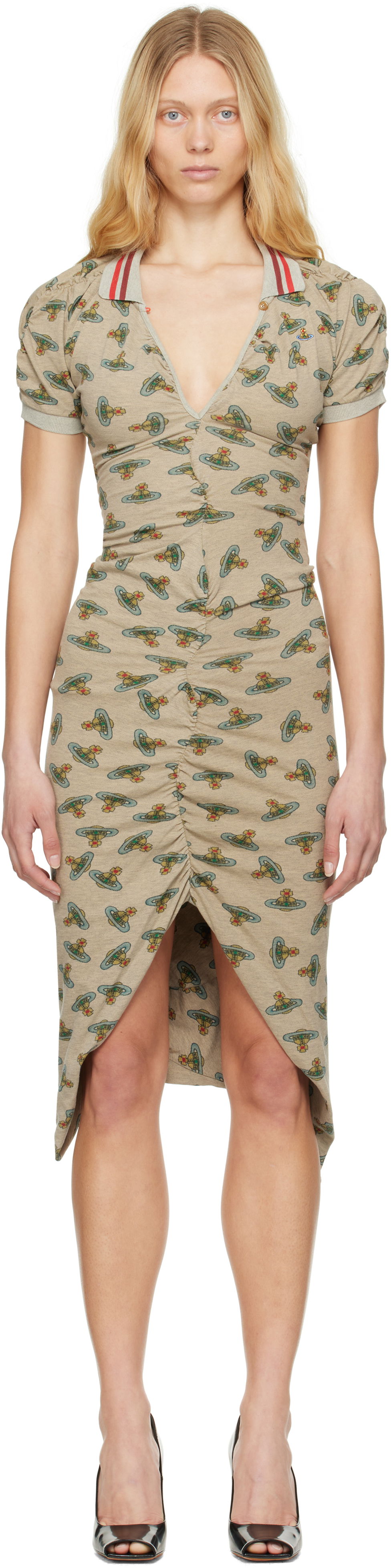 Klä Vivienne Westwood Vivienne Westwood Pulling Midi Dress Beige | 1102000Z-J008U-, 0