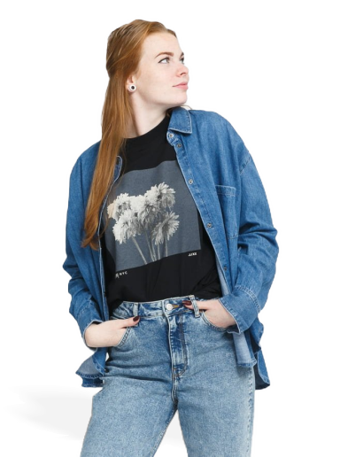 Skjorta JJXX JXKendra Relaxed Denim Shirt Blå | 12207072