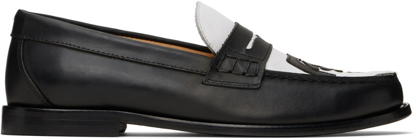 Sneakers och skor KidSuper KidSuper Patchwork Penny Loafers Svart | SS25-SHO-06
