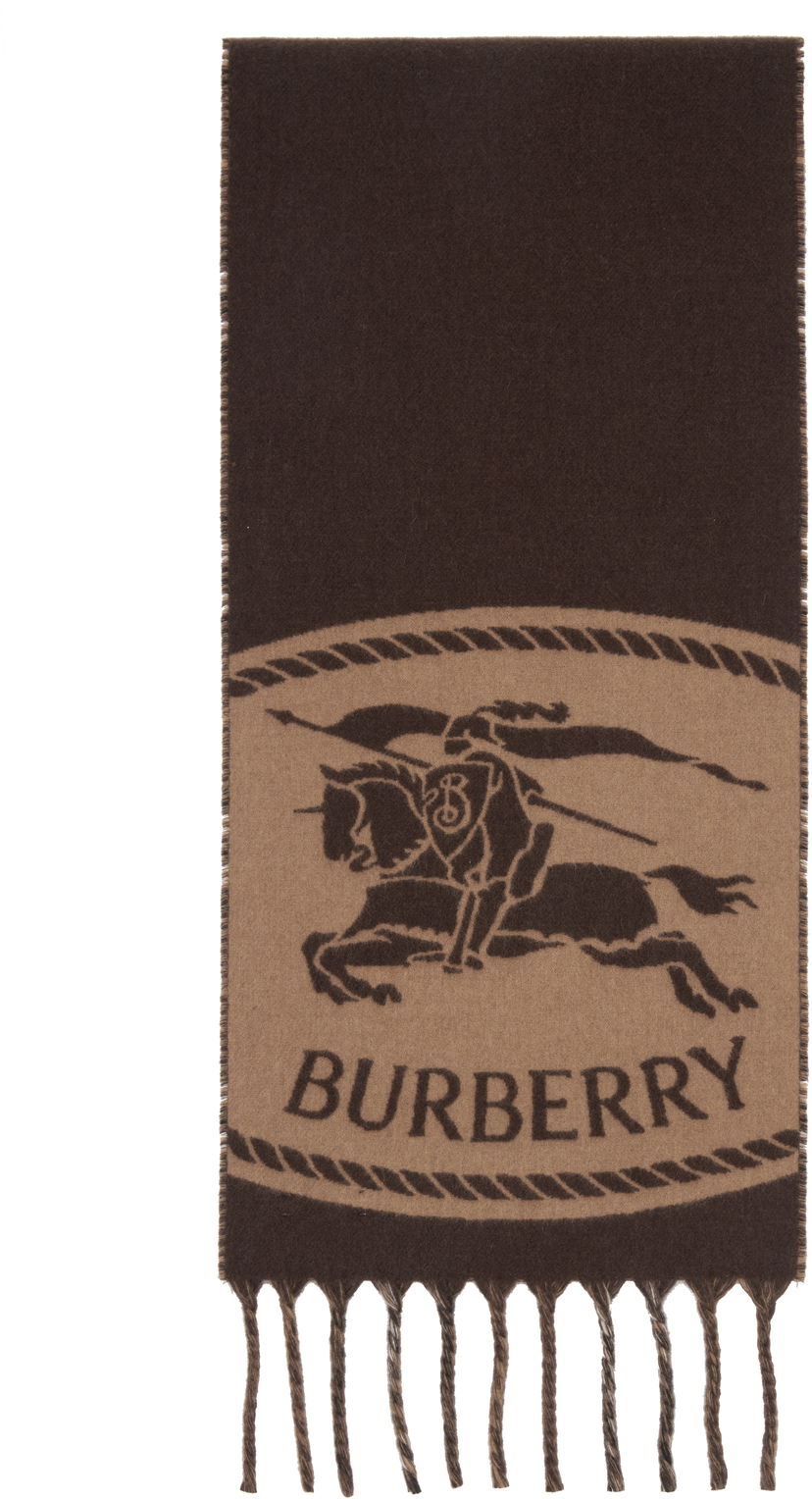 Halsduk Burberry Burberry Reversible Knight Stamp Scarf Brun | 8112977