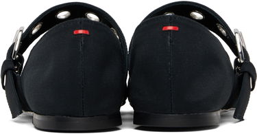 Skovård Aeyde Aeyde Uma Eyelet Mary-Jane Ballerina Flats Svart | A11-FL-RKLS08FL159-SS25-800-069, 1