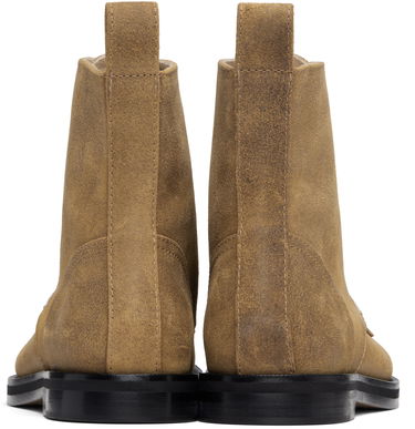 Sneakers och skor JW Anderson JW Anderson Suede Lace-Up Ankle Boots with Contrast Stitching Beige | BT0107-LA0319, 1