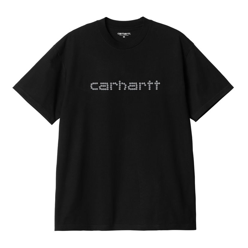 T-shirt Carhartt WIP Short Sleeve Rivet Script T-Shirt Svart | I034396_18