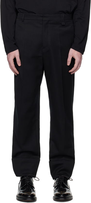 Byxor Simone Rocha Simone Rocha Cuffed Straight Leg Trousers Svart | 4175 1217, 0