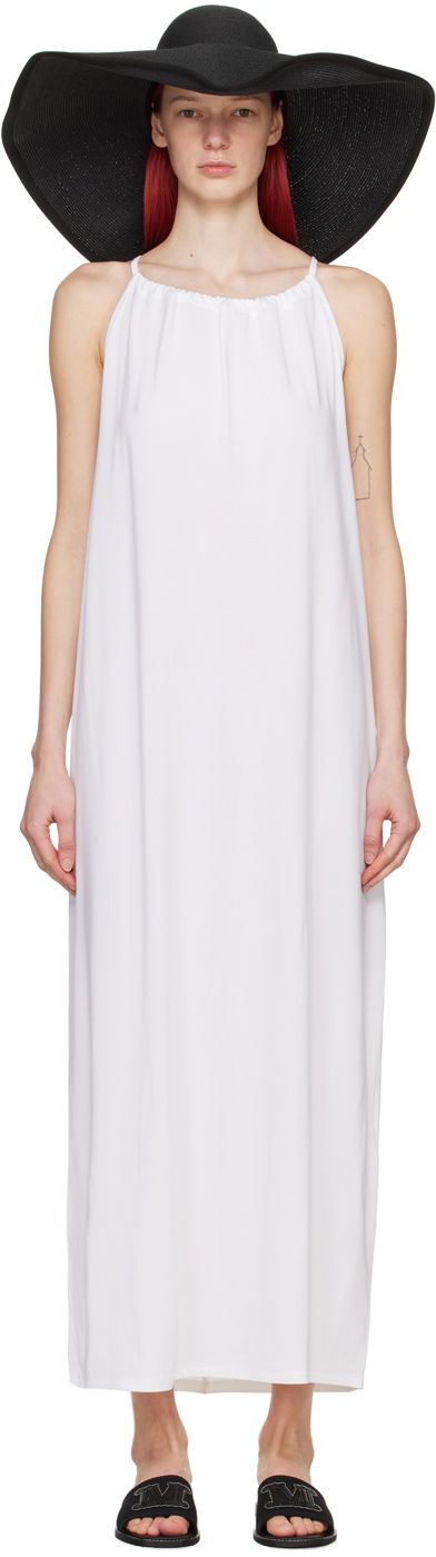 Klä Max Mara Max Mara Garda Midi Dress Vit | 2416621029600