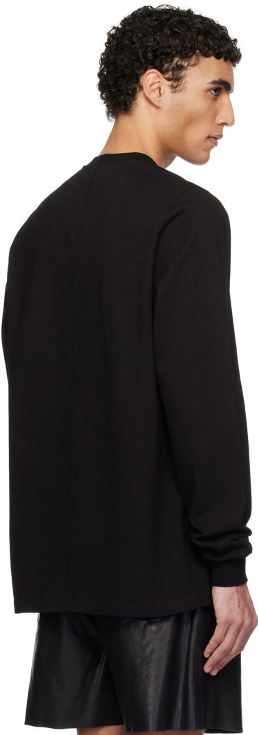 Sweater Rick Owens Rick Owens Hollywood Short Crewneck Long Sleeve Sweatshirt Svart | RU01E5277 BA, 2
