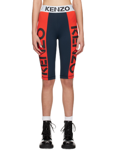 Shorts KENZO Paris Printed Shorts Mörkblå | FD52PA7044SN