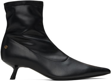 Sneakers och skor Anine Bing Leather Kitten Heel Ankle Boots Svart | A-14-1089-000, 0