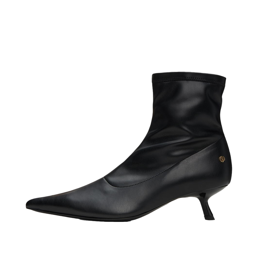 Sneakers och skor Anine Bing Leather Kitten Heel Ankle Boots Svart | A-14-1089-000