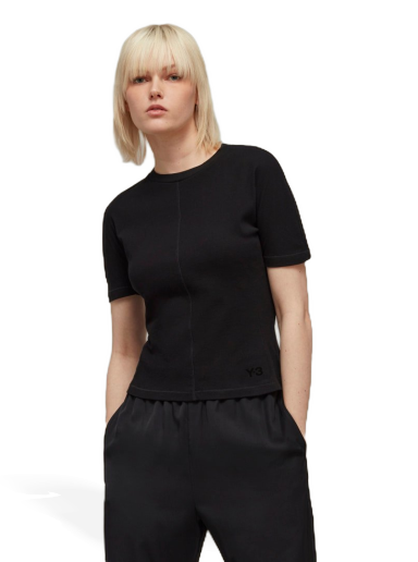 T-shirt Y-3 Fitted Tee Svart | HY1249