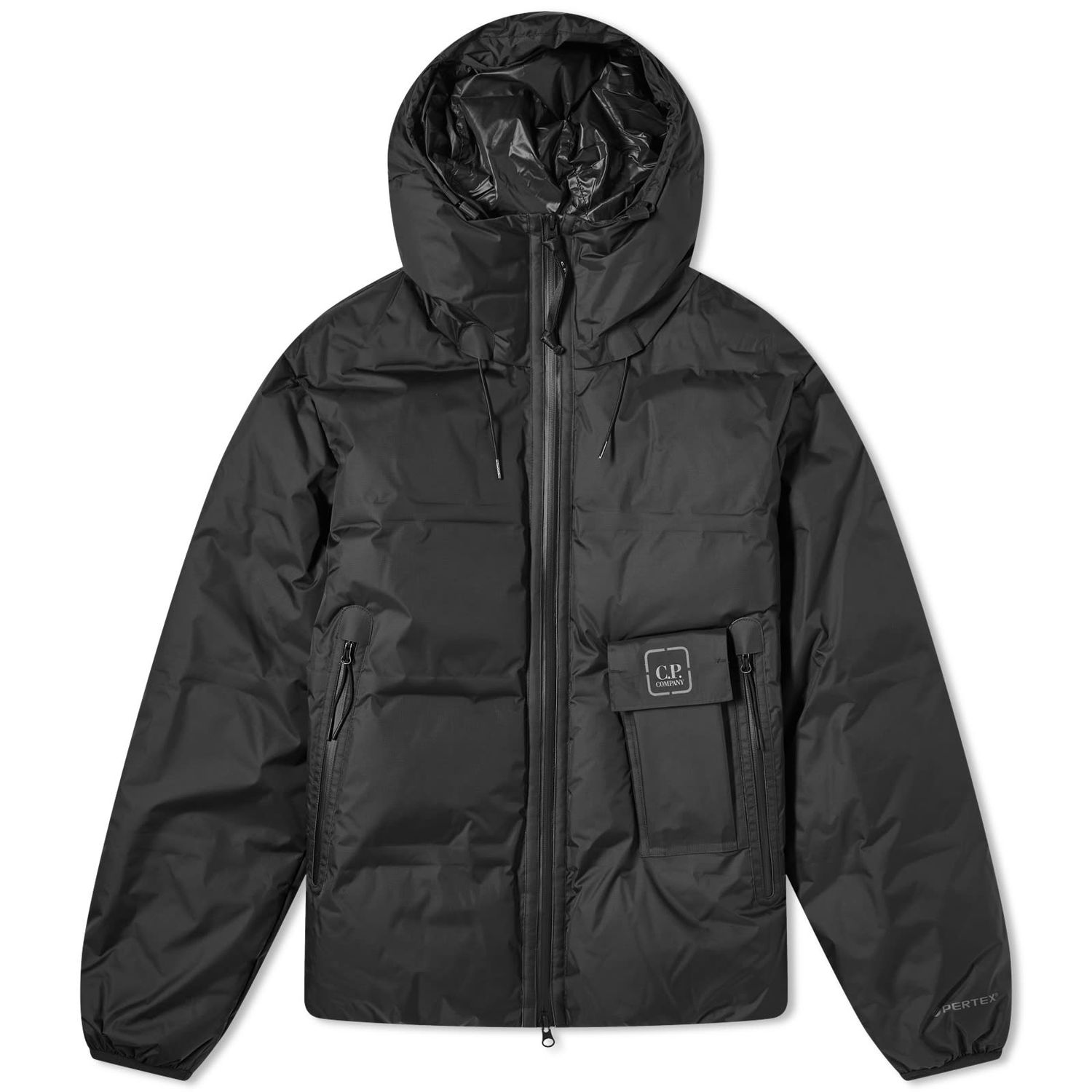 Jacka C.P. Company Hooded Down Jacket Svart | 15CLOW015A-006577A-999, 0