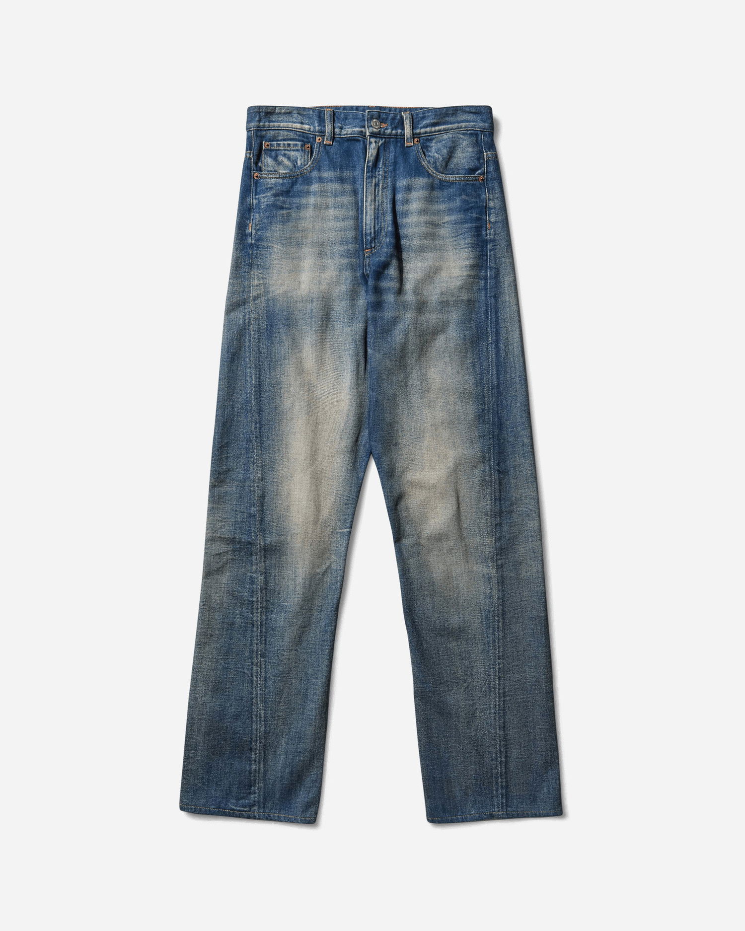 Jeans Maison Margiela Wide-Leg Washed Denim Jeans Blå | SH0LA0024 962, 1