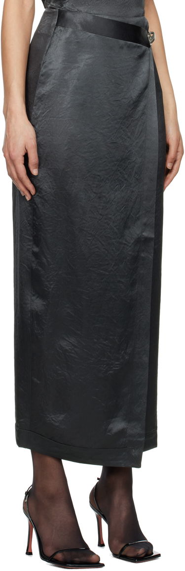Kjol Nanushka Nanushka Grisel Maxi Wrap Skirt Svart | NW25RSSK03277, 1
