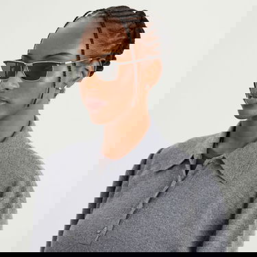 Solglasögon Saint Laurent Joe Rectangular Metal Frame Sunglasses Metallisk | SL-795-JOE-003, 6