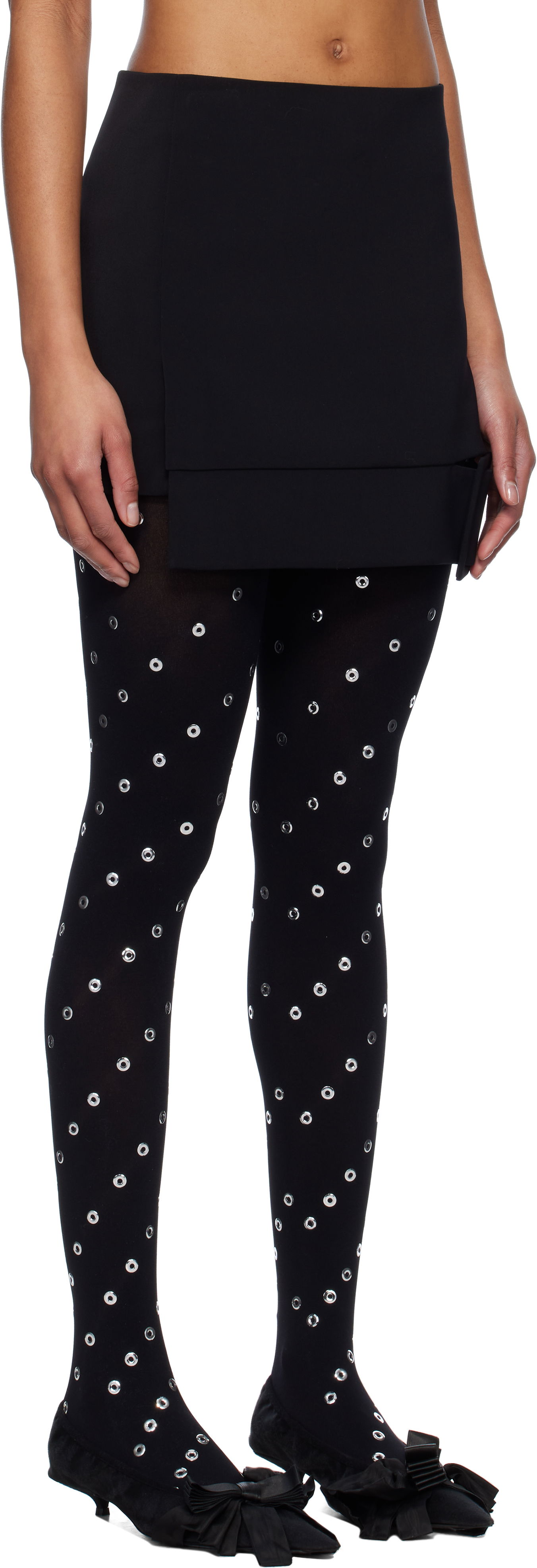 Kjol We11done We11done Belt-Detail Mini Skirt Svart | WD-SK0-25-243-W-BK, 1