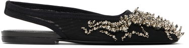 Tillbehör Dries Van Noten Dries Van Noten Embellished Mesh Slingback Ballerinas Svart | WS251-1617-800, 0