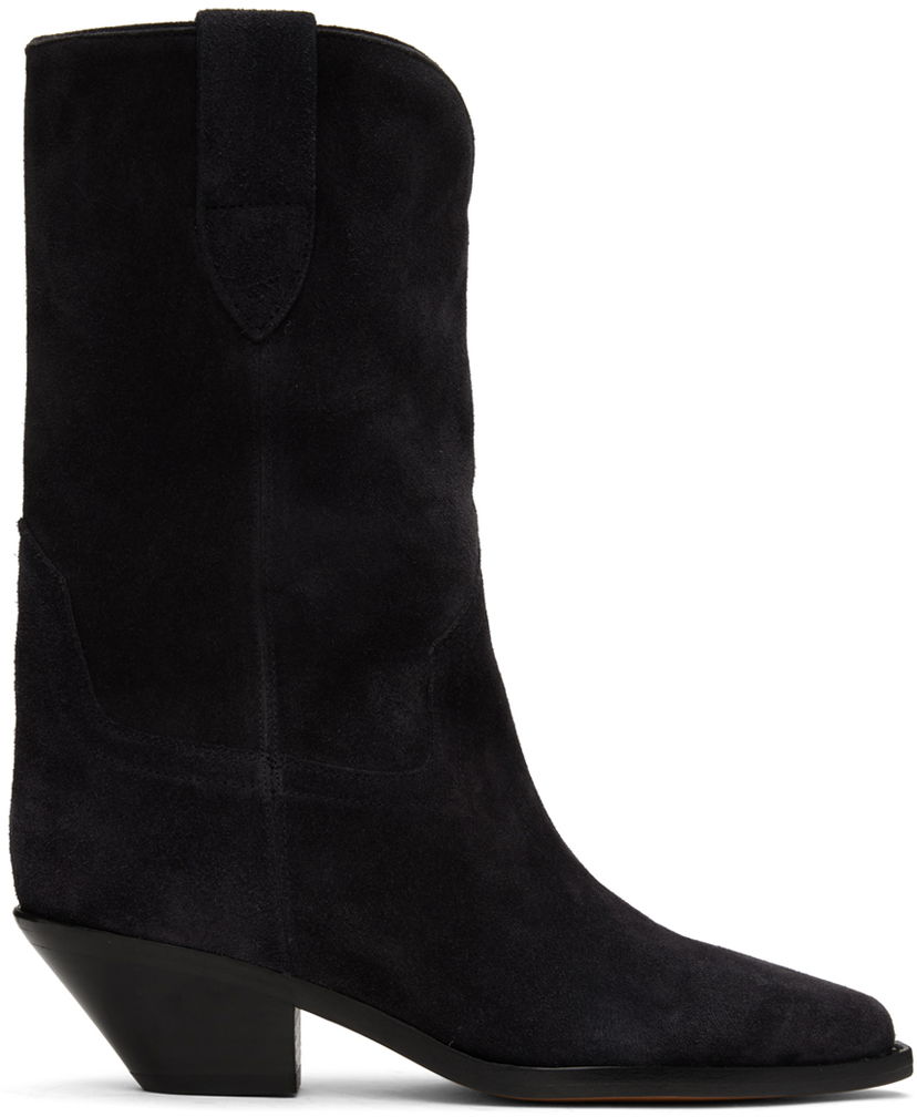 Kläder ISABEL MARANT Isabel Marant Dahope Suede Cowboy Boots Svart | 23PBO0005FA-A1A07S