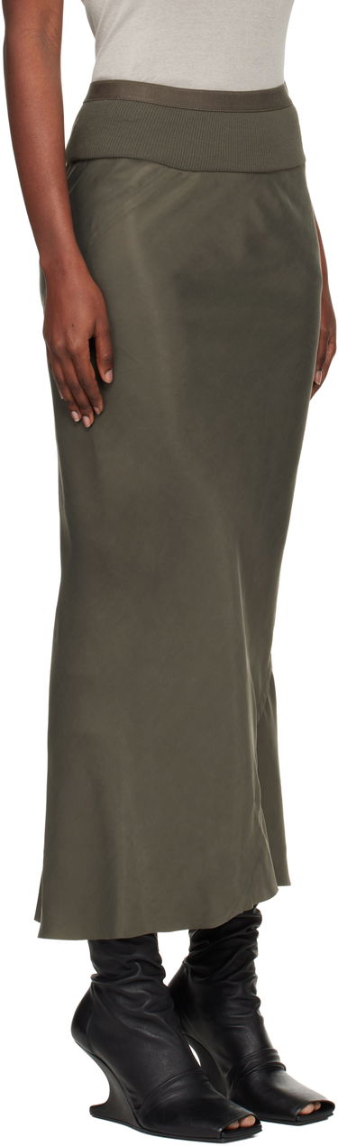 Kjol Rick Owens Concordians Calf Bias Midi Skirt Grön | RP02E4334 HSCH, 1
