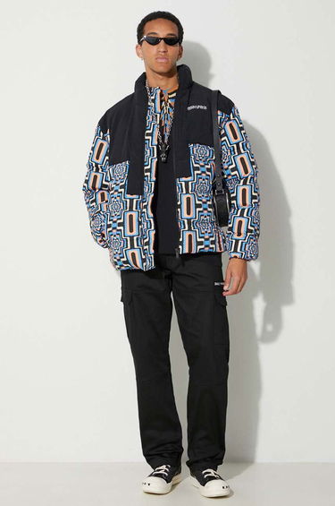 Pufferjacka Marcelo Burlon Optical Cross Block Puffer Jacket Svart | CMEJ001F23FAB0023310, 1