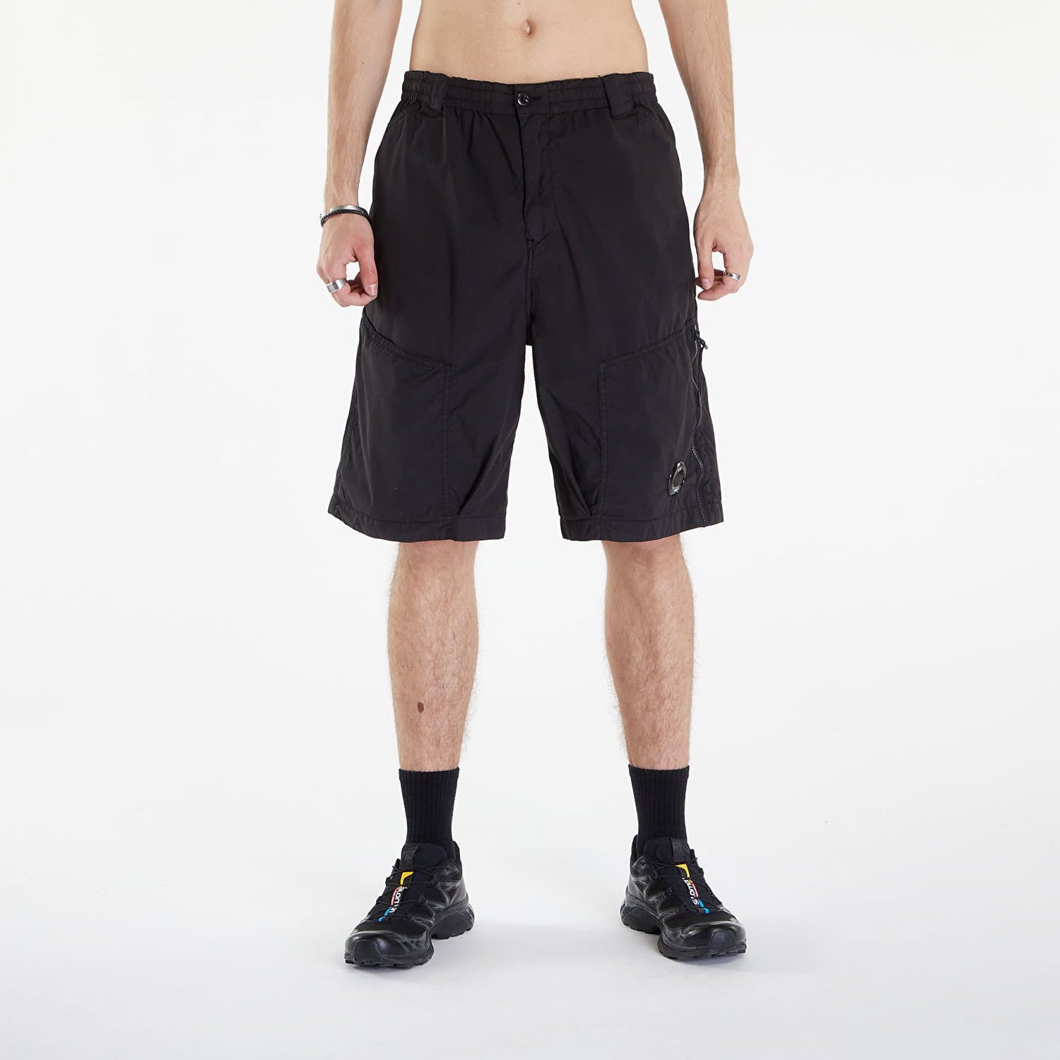 Cargo byxor C.P. Company Cargo Shorts Black Svart | 16CMBE073A006439G-999, 0