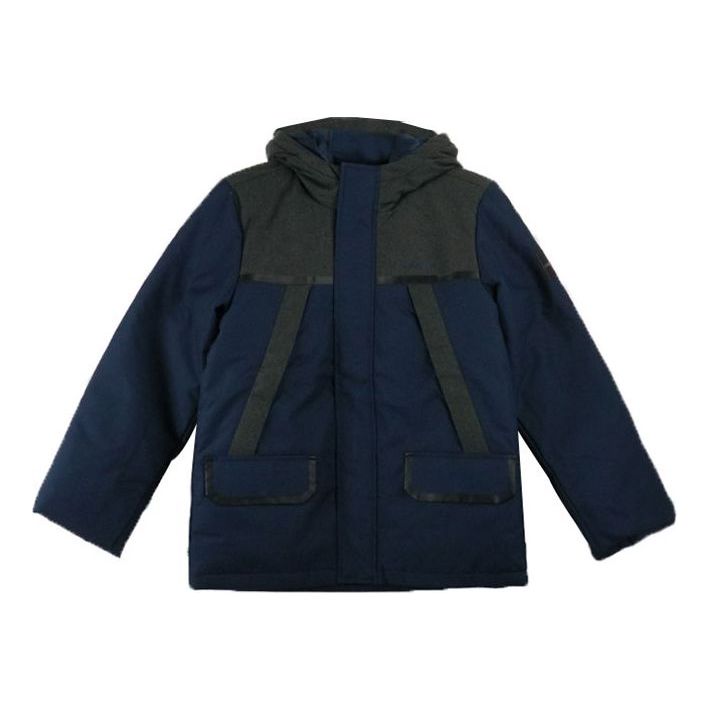 Parkas adidas Originals Neo Windproof Colorblock Hooded Down Jacket Blå | EI4439