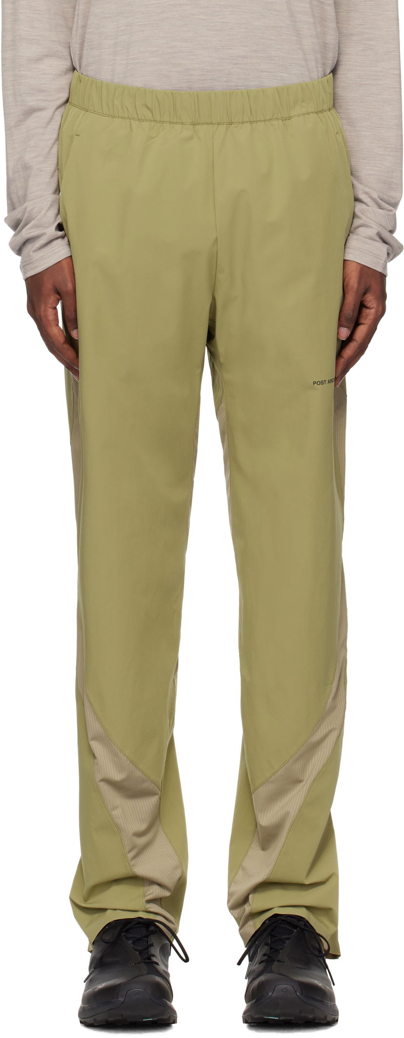 Träningsbyxor Post Archive Faction (PAF) Running Track Pants Grön | 1UE10091898