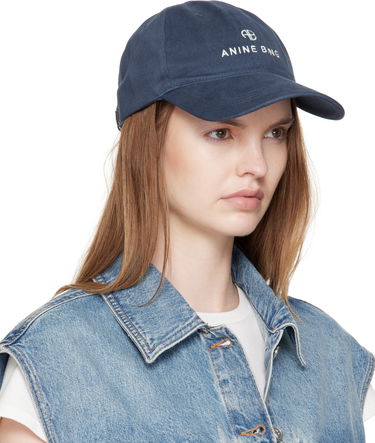 Keps Anine Bing Anine Bing Jeremy Baseball Cap Mörkblå | A-12-9084-BEL26, 1