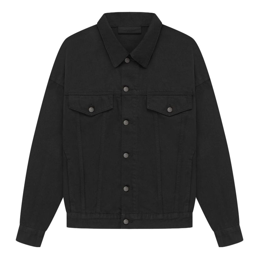 Jacka Fear of God Essentials The Collection Denim Jacket Svart | 202SP234270F