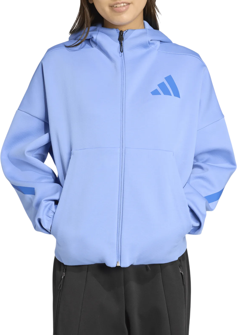 Sweatshirt adidas Performance Sportswear Z.N.E. Full-Zip Hoodie Blå | jw5319