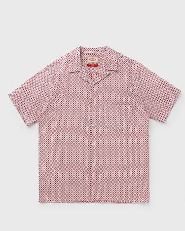 Skjorta Portuguese Flannel Camp Collar Shirt Röd | SS25.090.WHITE-RED, 0