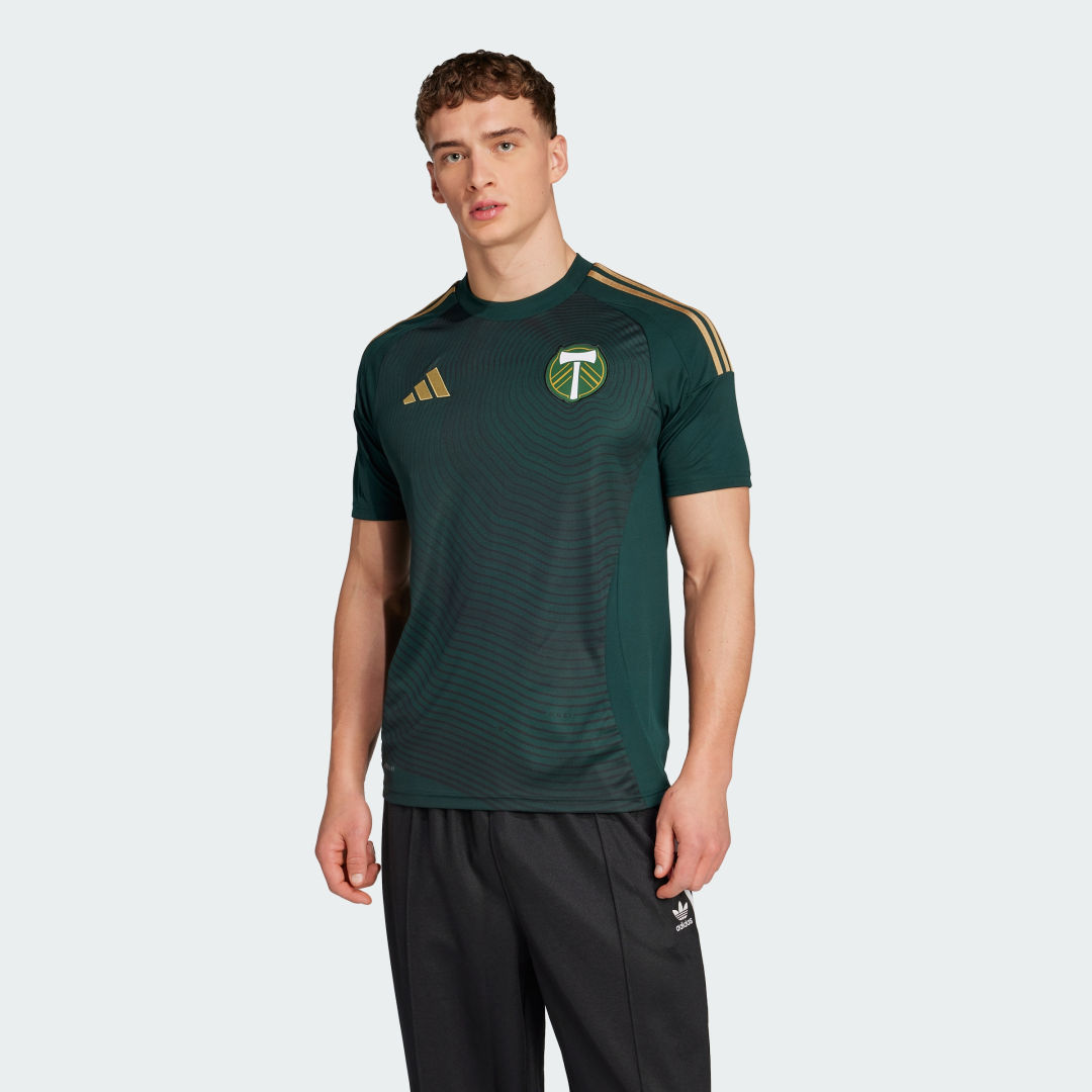 Jersey adidas Performance Portland Timbers 25/26 Home Patterned Short Sleeve Top Grön | IV5061, 0