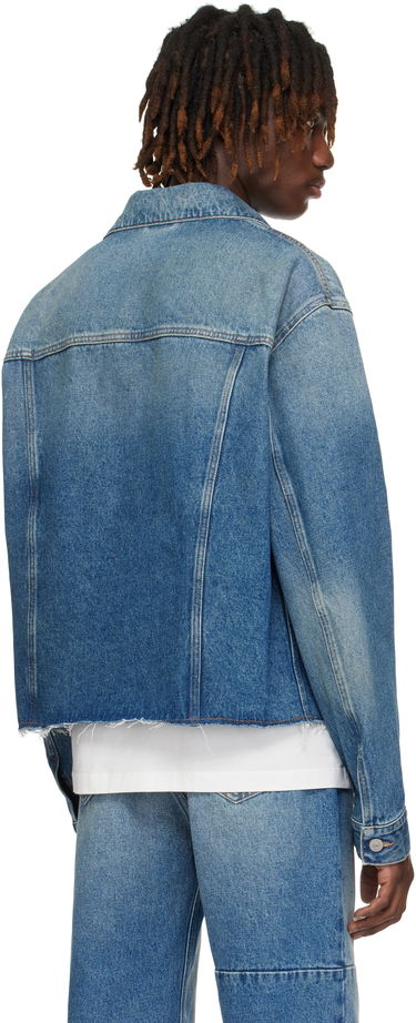 Jacka Maison Margiela MM6 Maison Margiela Sports Denim Jacket Blå | SH0AM0026 M30018, 2