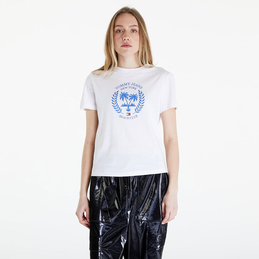 T-shirt Tommy Hilfiger Prep Luxe Tee White Vit | DW0DW17835 YBR