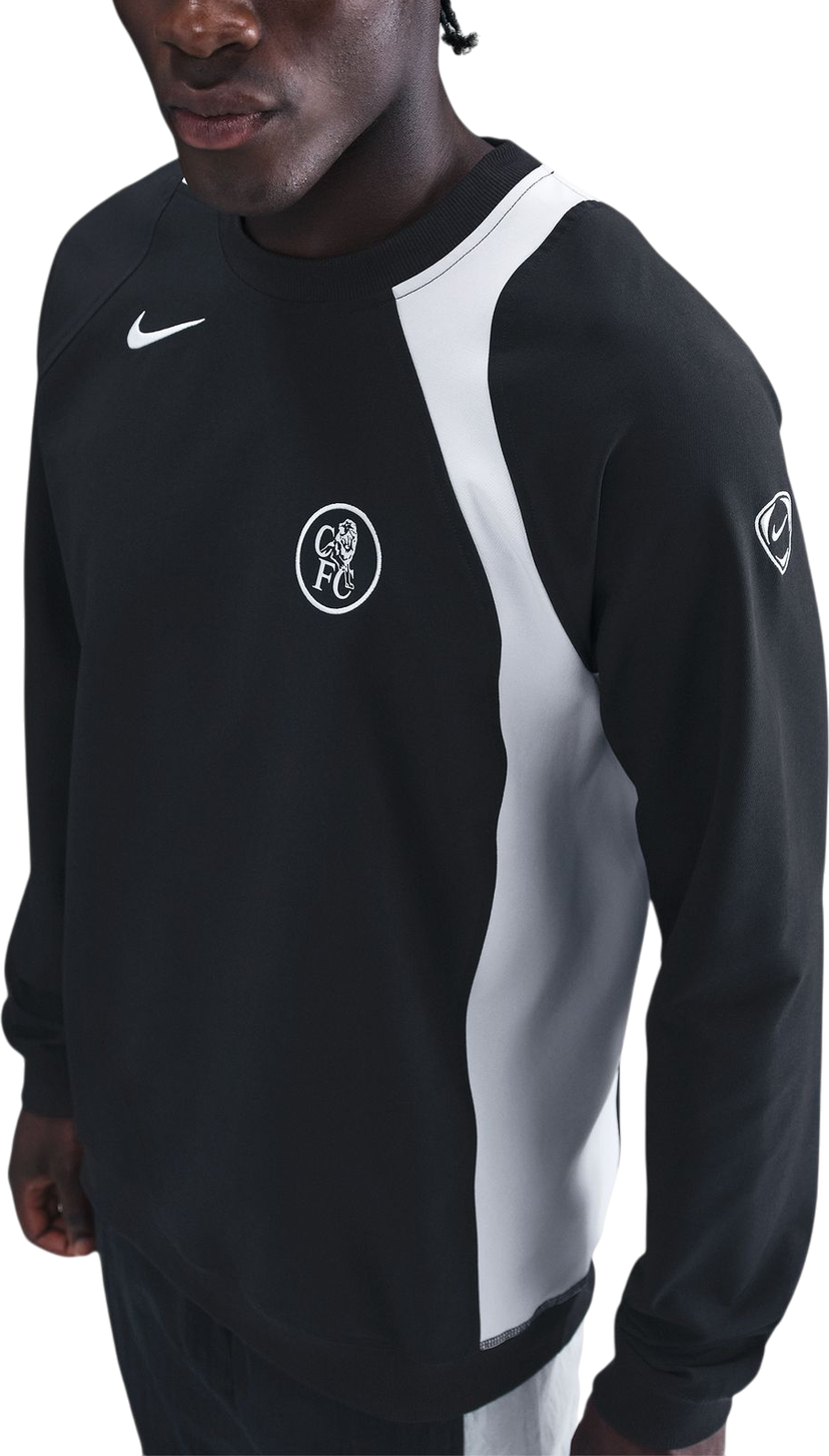 Sweatshirt Nike Chelsea FC Total 90 Soccer Crew-Neck Top Svart | hq9776-010