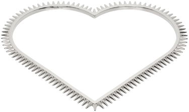 Armband We11done We11done Spike Heart Arm Cuff Metallisk | WD-AJ1-23-533-U-SV, 0