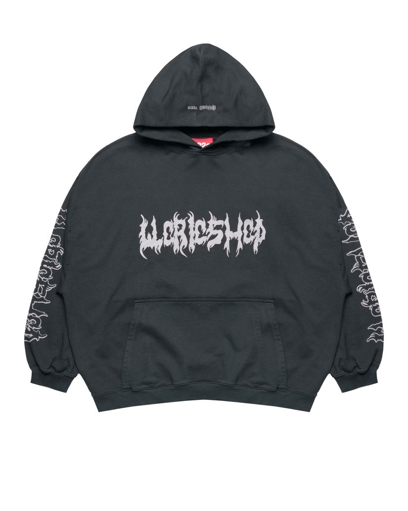 Sweatshirt 032C Oversized Hoodie "Faithless" Svart | S25-URC-0631-050