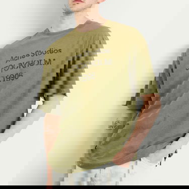 T-shirt Acne Studios Men's Exford U 1996 T-Shirt, Size X-Small Grön | CL0196-AB7, 5