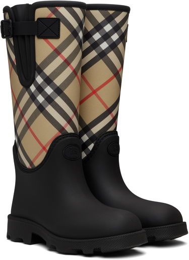 Sneakers och skor Burberry Burberry Marsh Stamp High Rubber Boots Svart | 8111644, 3