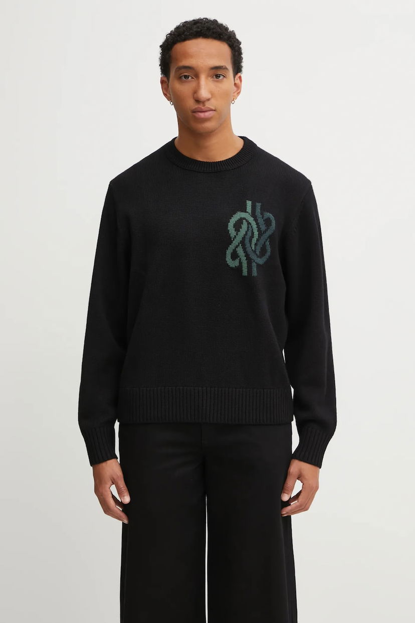 Sweater Filling Pieces Filling Pieces Knit Sweater Knot Svart | 422575500265