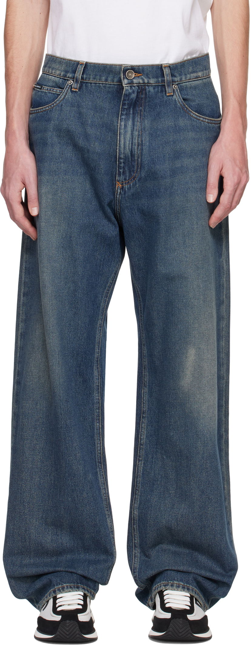 Jeans Dolce & Gabbana Dolce&Gabbana Over Jeans Blå | GWVNXDG8KY5
